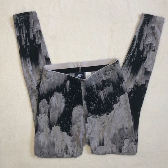 Nike Pants - Nike Black Grey High Waisted Workout Leggings